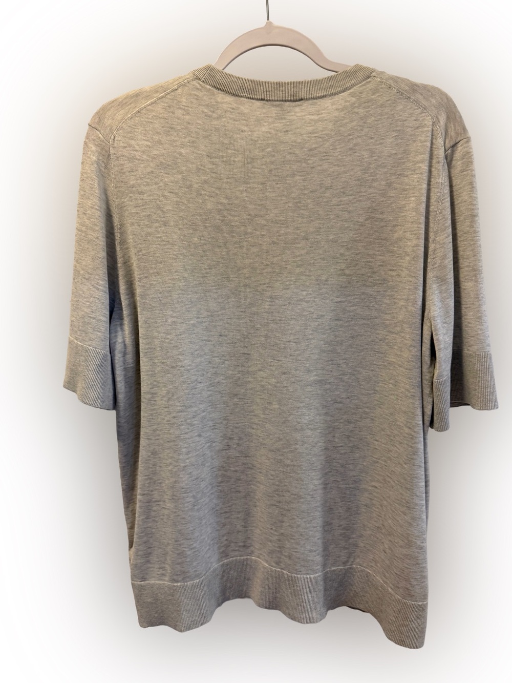 COS Silk-Cotton Top in Gray, Size L - Picture 3 of 7